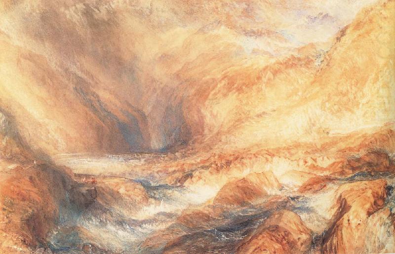 J.M.W. Turner The Pass of Faido china oil painting image